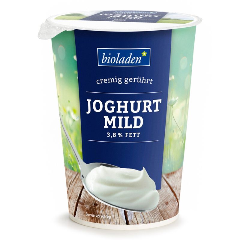bioladen Joghurt mild im Becher, 3,8 % Fett - Produktbild