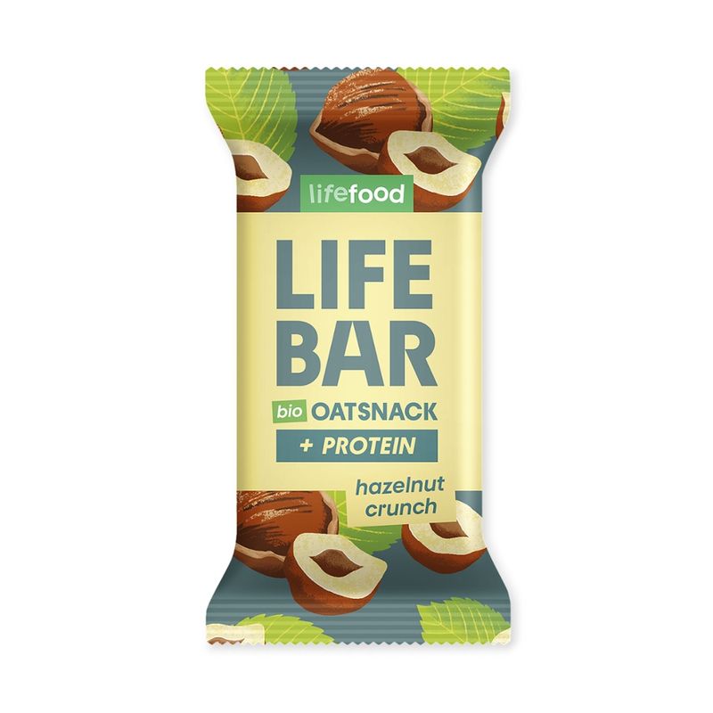 Lifefood  Lifefood Lifebar Oat Snack Protein Hazelnut Crunch BIO - Produktbild