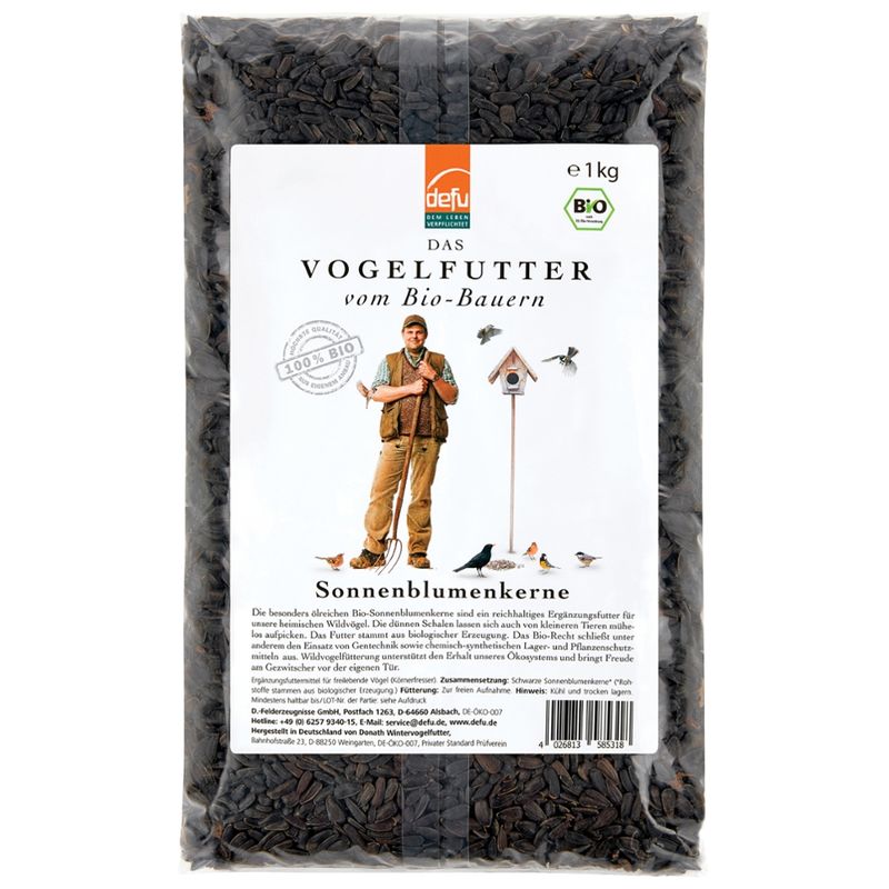 defu - Das Tierfutter vom Bio-Bauern Bio-Sonnenblumenkerne - Produktbild