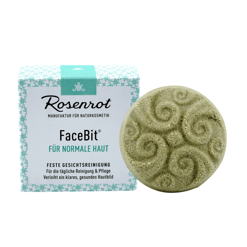 Rosenrot Naturkosmetik FaceBit® - festes Waschgel Gesichtsreinigung Zertifiziert nach ECOCERT COSMOS ORGANIC - Produktbild