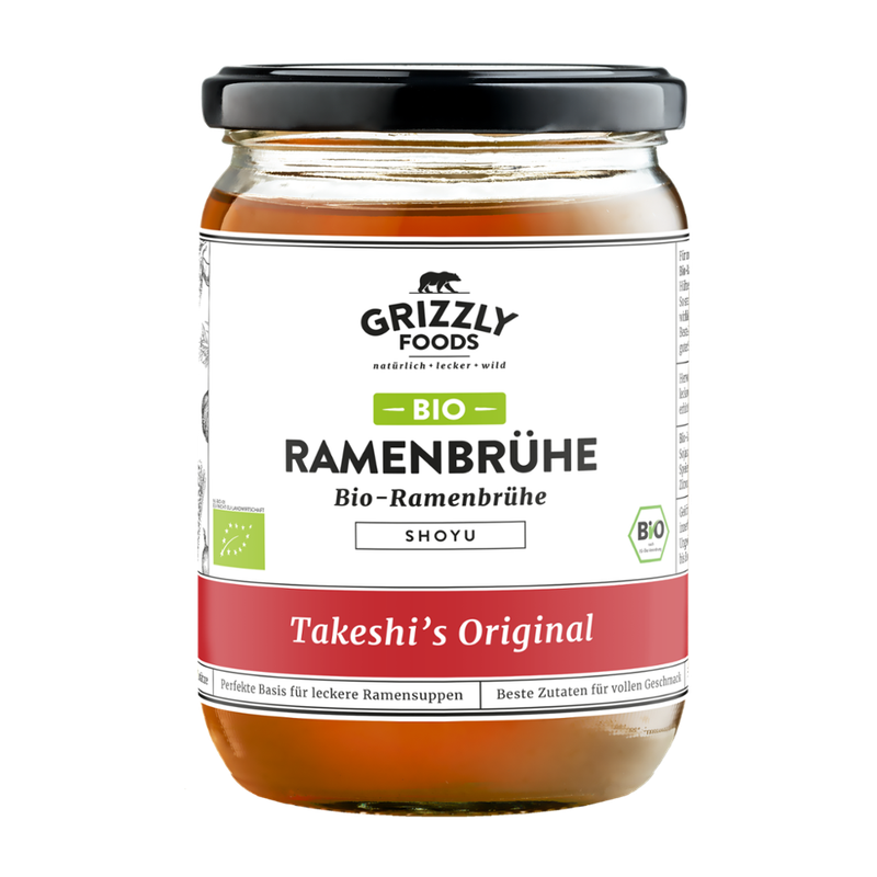 Grizzly Foods Bio-Ramenbrühe "Takeshi's Original" - Authentische Shoyu-Ramenbrühe - Produktbild