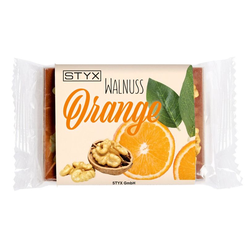 Styx Naturcosmetic Bio Vollmilchschokolade mit Orangenöl & Walnüssen 50g - Produktbild
