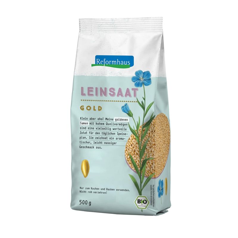 Reformhaus Leinsaat, goldgelb, bio - Produktbild