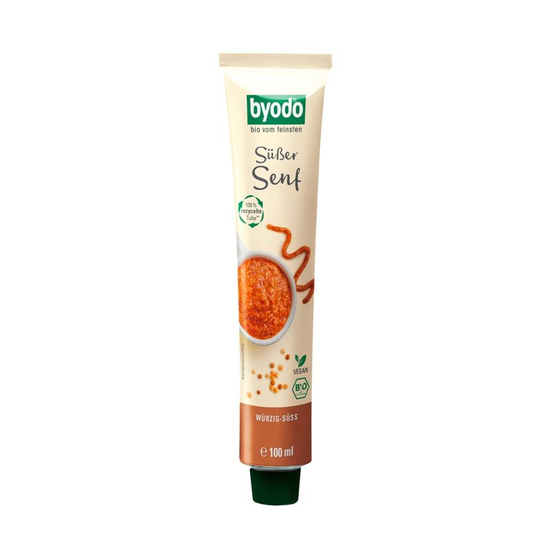 Byodo Byodo Sweet Mustard in a tube, 100ml - Produktbild
