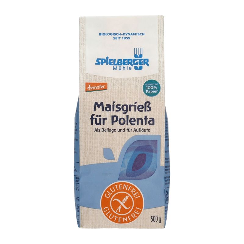 Spielberger Mühle Polenta (Maisgrieß), glutenfrei, demeter - Produktbild