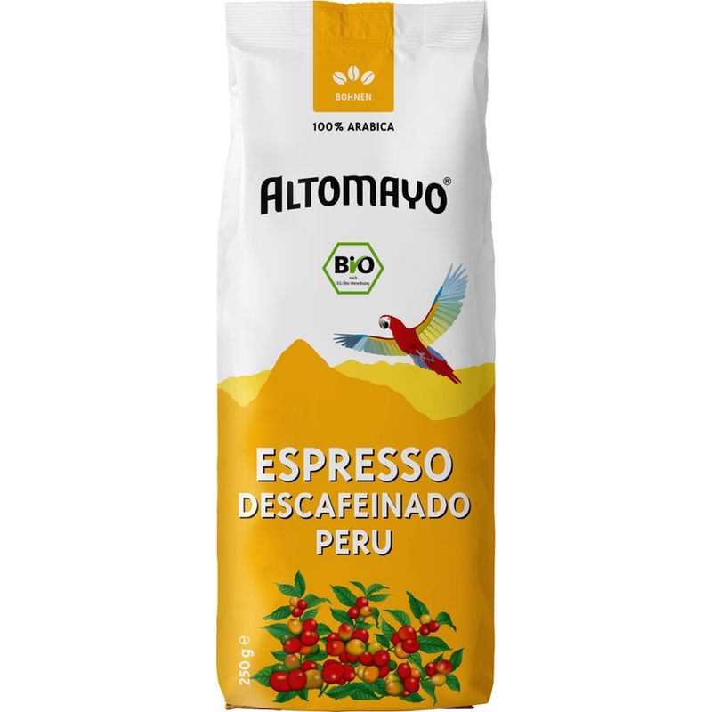 Altomayo Espresso Descafeinado Entkoffeiniert Peru, Bohnen - Produktbild