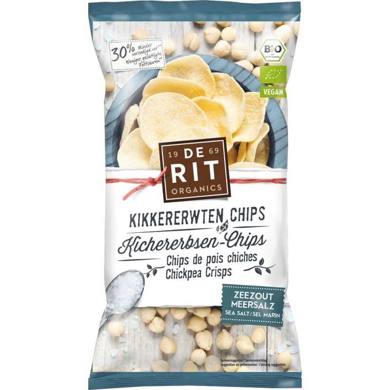 De Rit Kichererbsen-Chips Meersalz - Produktbild