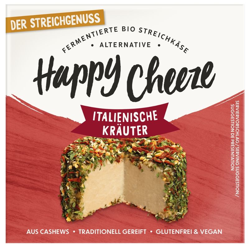 Happy Cheeze BIO Happy Cheeze Der Streichgenuss Italienische Kräuter 100g - Produktbild