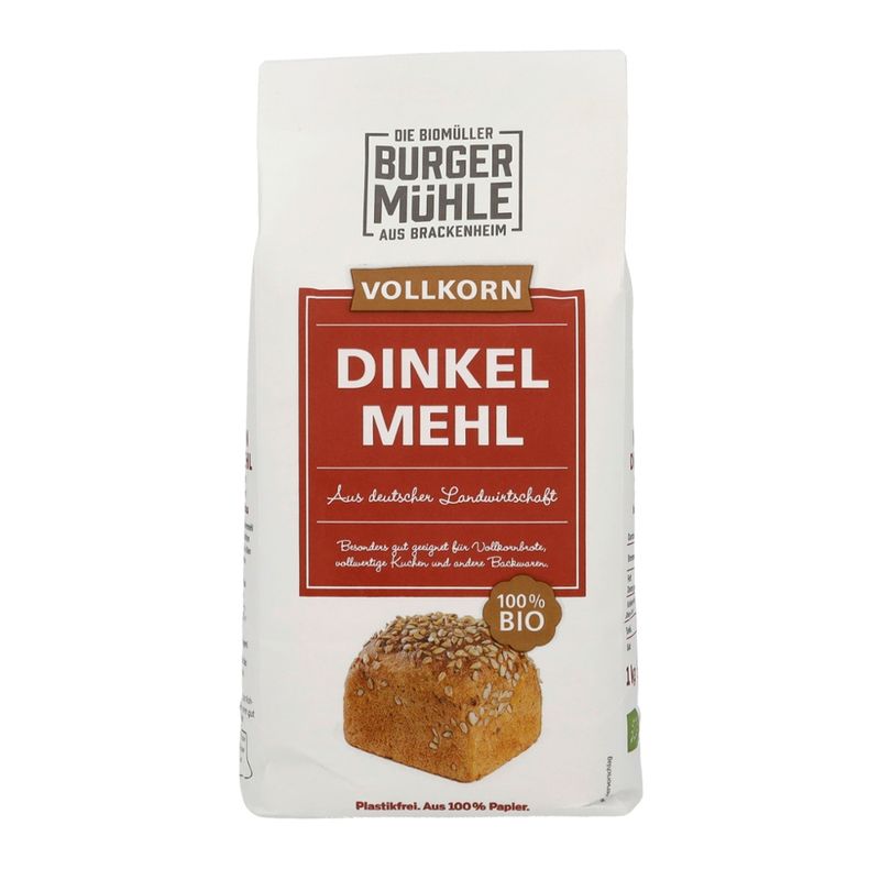 Burgermühle Burgermühle Dinkel-Vollkornmehl - Produktbild
