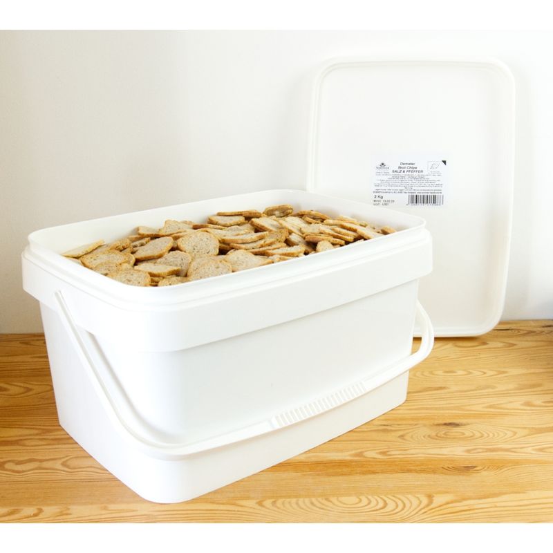 Sommer Demeter Brot Chips - Salz & Pfeffer unverpackt im Eimer - Produktbild