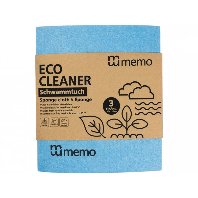 memo 3 Stck. memo Schwammtücher sortiert - Produktbild