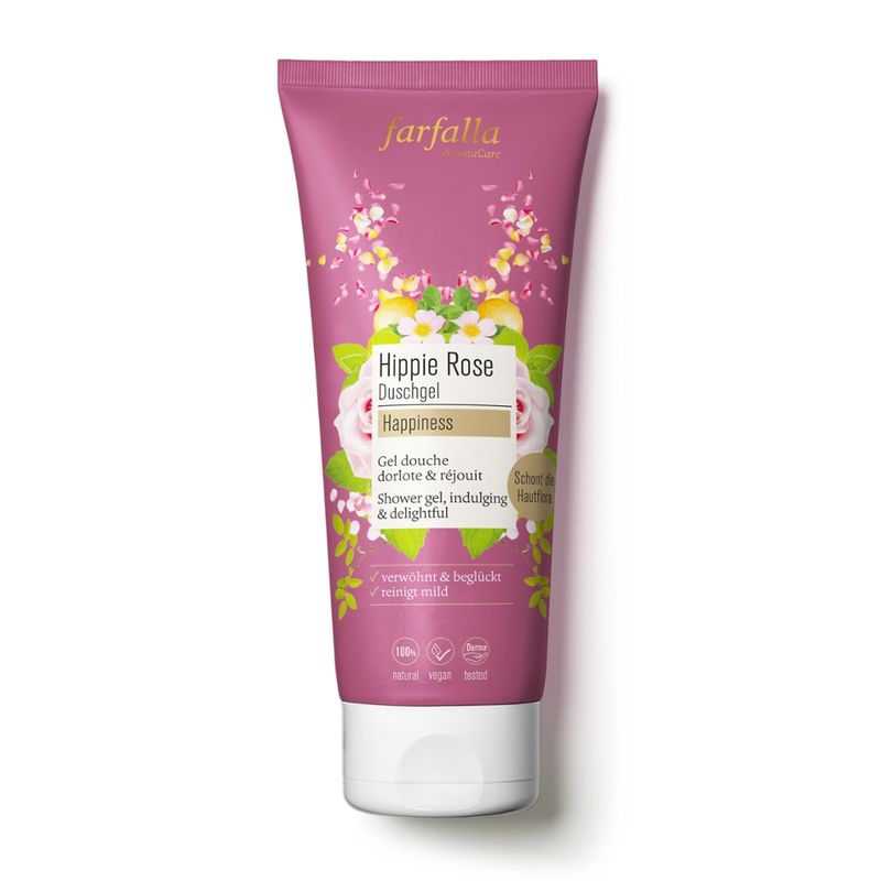 farfalla Hippie rose Happiness, Duschgel, 200ml - Produktbild