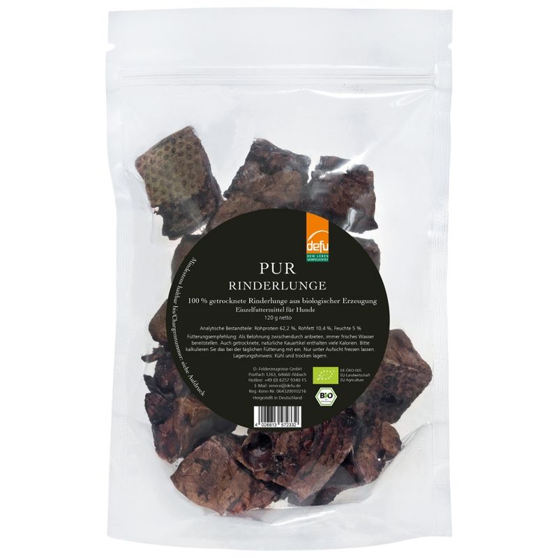 defu - Das Tierfutter vom Bio-Bauern PUR Rinderlunge - Produktbild