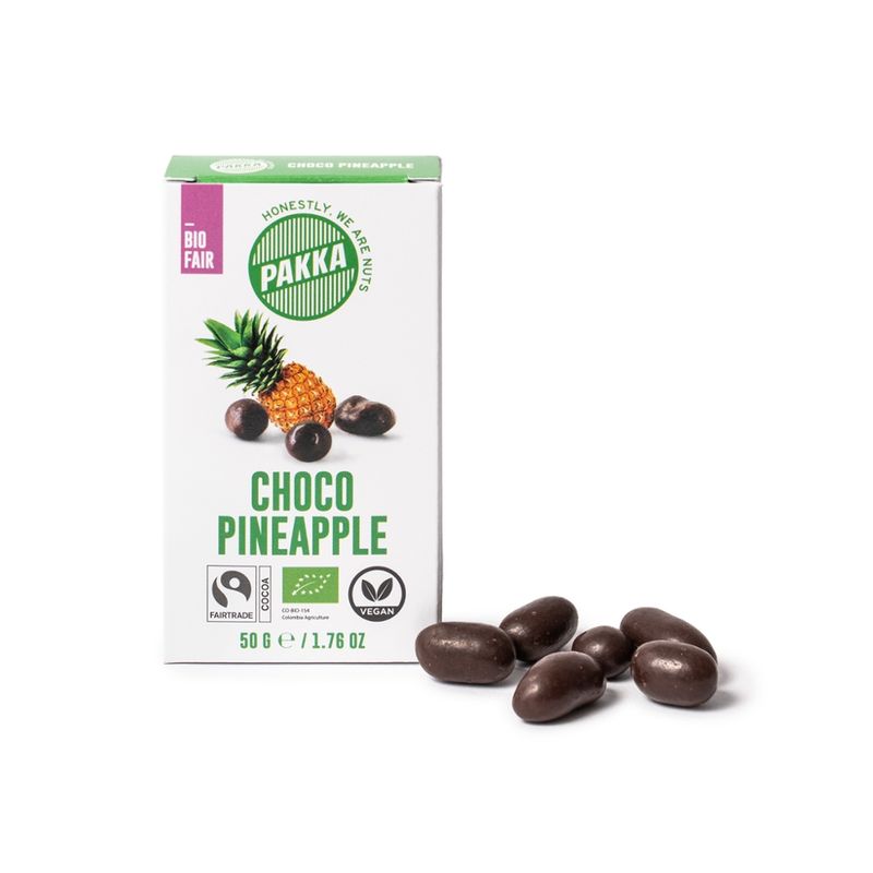 Pakka Choco Ananas, Bio & Fairtrade, 50g - Produktbild