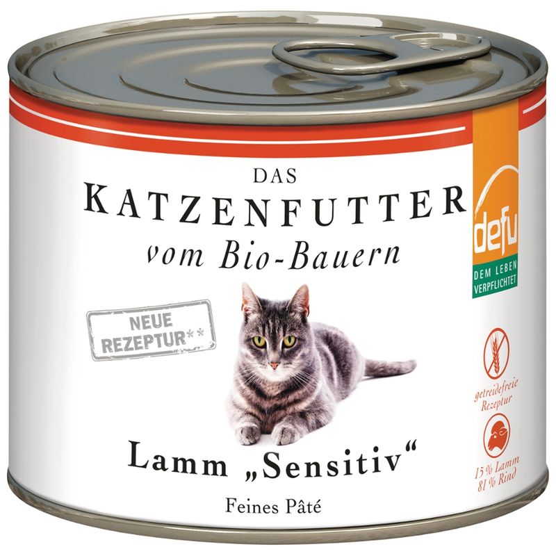 defu - Das Tierfutter vom Bio-Bauern Katze Lamm "Sensitiv" - Produktbild
