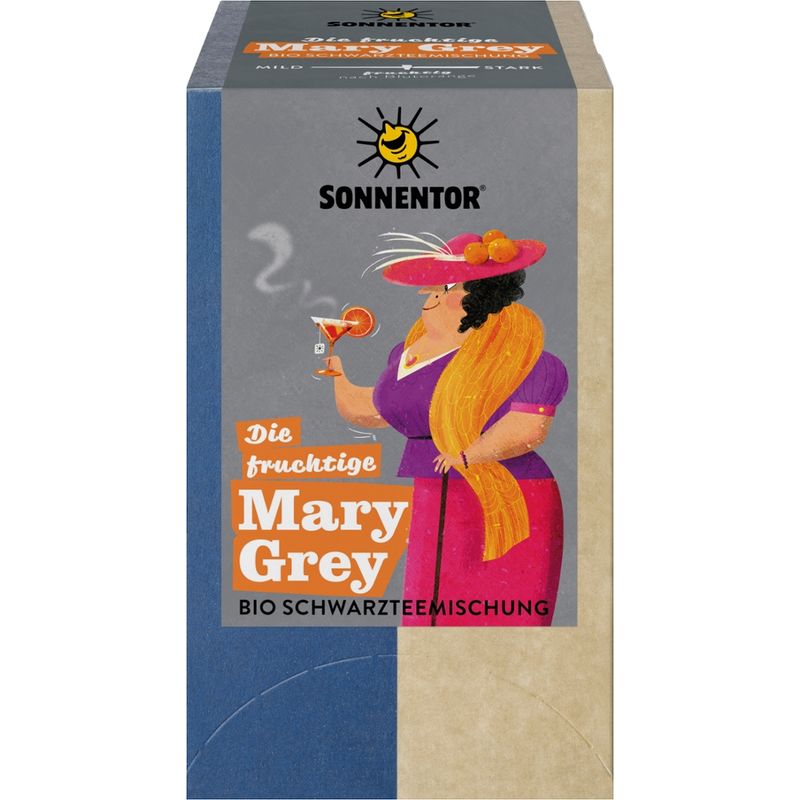 Sonnentor Die fruchtige Mary Grey Tee, Doppelkammerbeutel - Produktbild