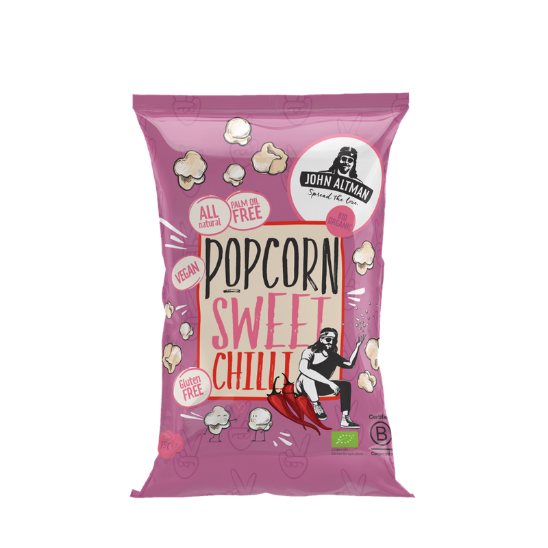 John Altman Organic Popcorn Sweet Chilli 75g - Produktbild