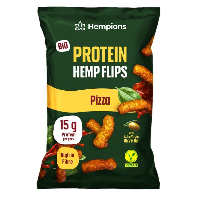 Hempions Bio Protein Hemp Flips Pizza, 70 g - Produktbild