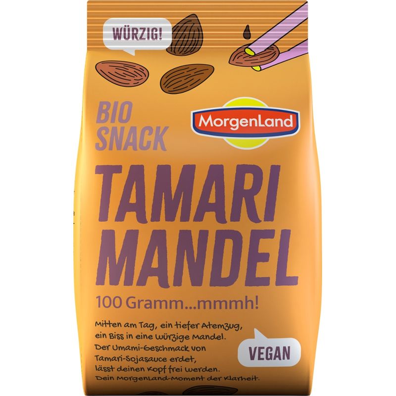 MorgenLand Bio Snack Tamari Mandel - Produktbild