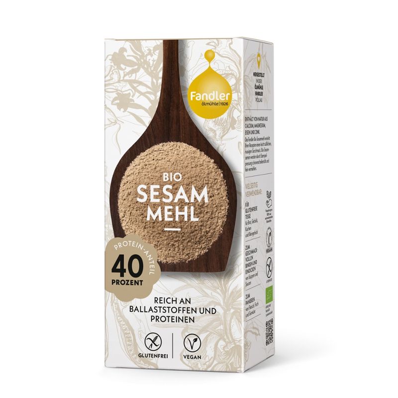 Ölmühle Fandler Fandler Bio-Sesammehl teilentölt, 400 g - Produktbild