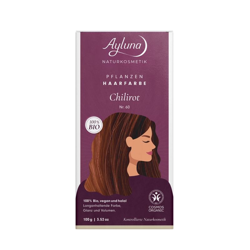 Ayluna Pflanzenhaarfarbe Nr. 60 Chilirot - Produktbild