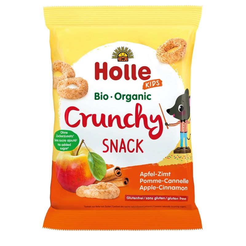 Holle  Bio-Crunchy Snack Apfel-Zimt - Produktbild