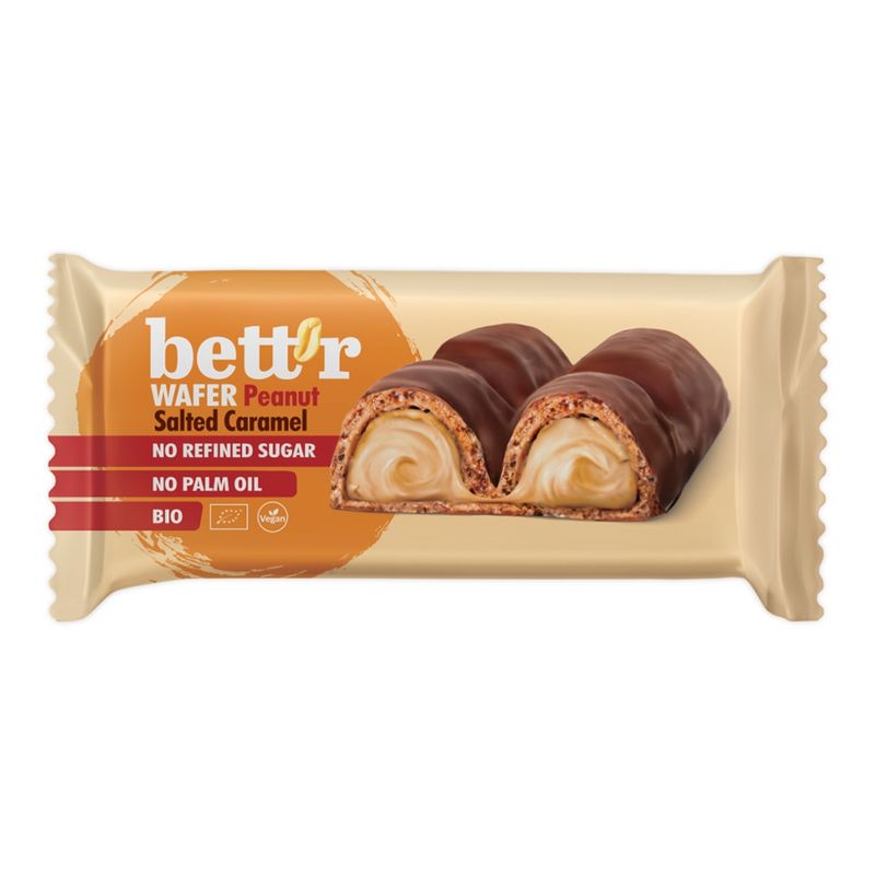 Bett'r Wafer bar with peanut cream filling 33 g Bettr - Produktbild