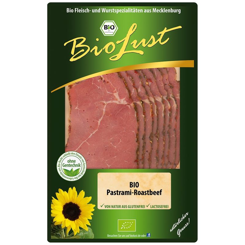 Biolust Bio Pastrami-Roastbeef in Scheiben - Produktbild
