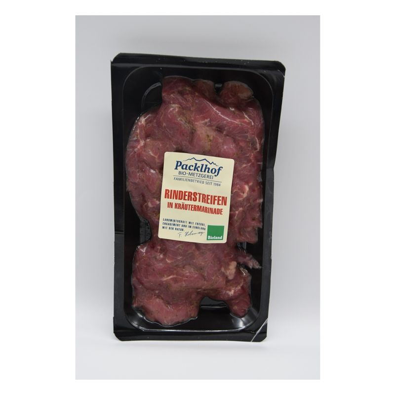 Packlhof Rinderstreifen in Kräutermarinade 250g SB - Produktbild