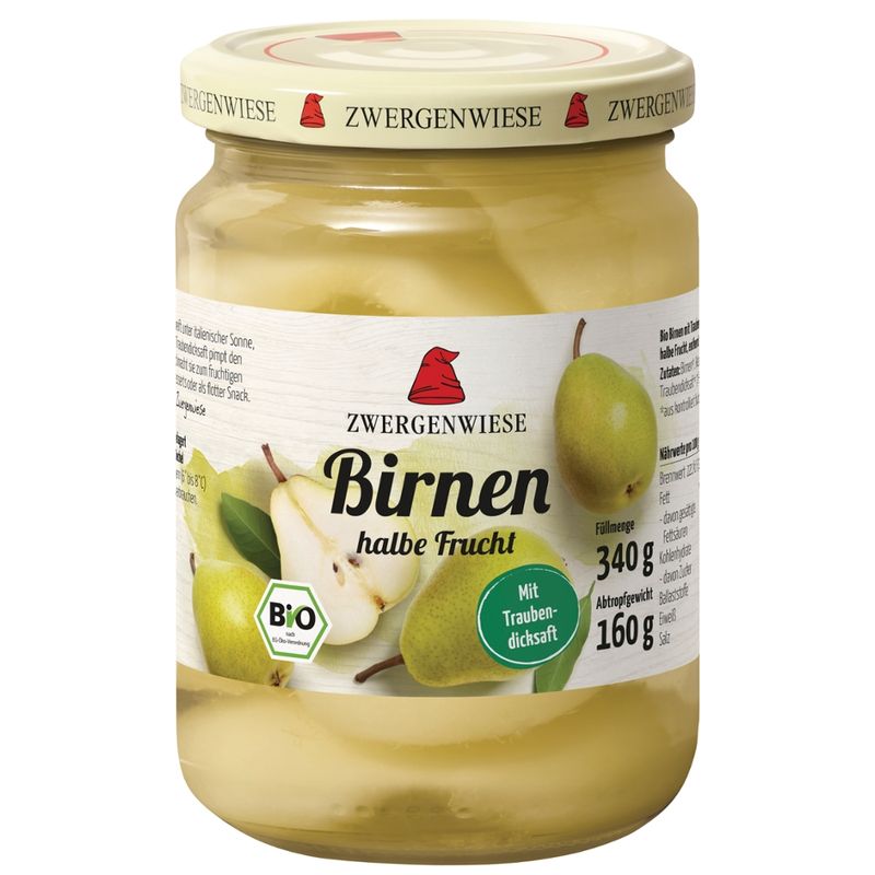 Zwergenwiese Birnen mit Traubendicksaft - Produktbild