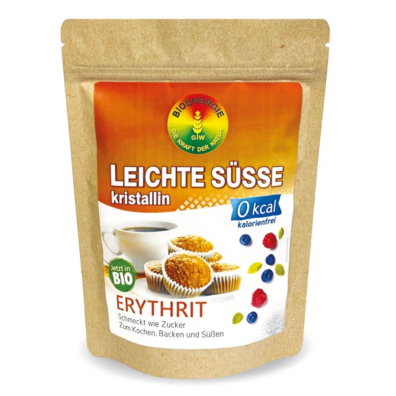 BIOENERGIE LEICHTE SÜSSE, Erythrit kristallin, kbA - kalorienfreier Bio-Zuckerersatz - Produktbild
