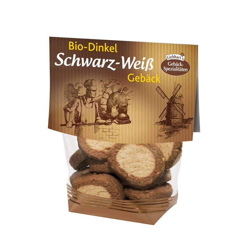 Liebhart's Gesundkost  Bio-Dinkel-Schwarz-Weiß-Gebäck - Produktbild