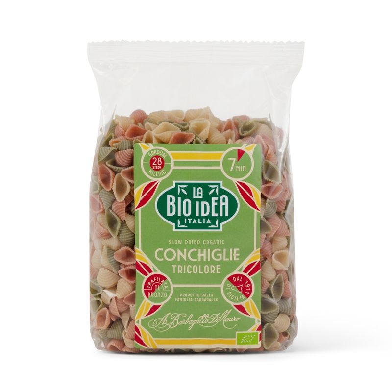 La Bio Idea slow dried organic Conchiglie tricolore - Produktbild
