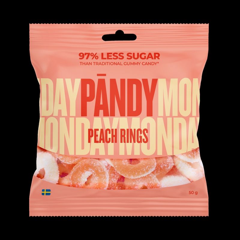 PÄNDY Pändy - Peach Rings 50g - Produktbild