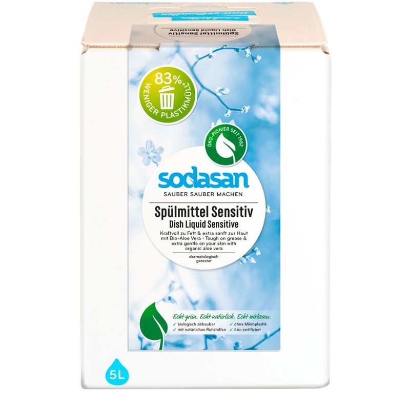 sodasan Dish Liquid Sensitive 5l BiB - Produktbild