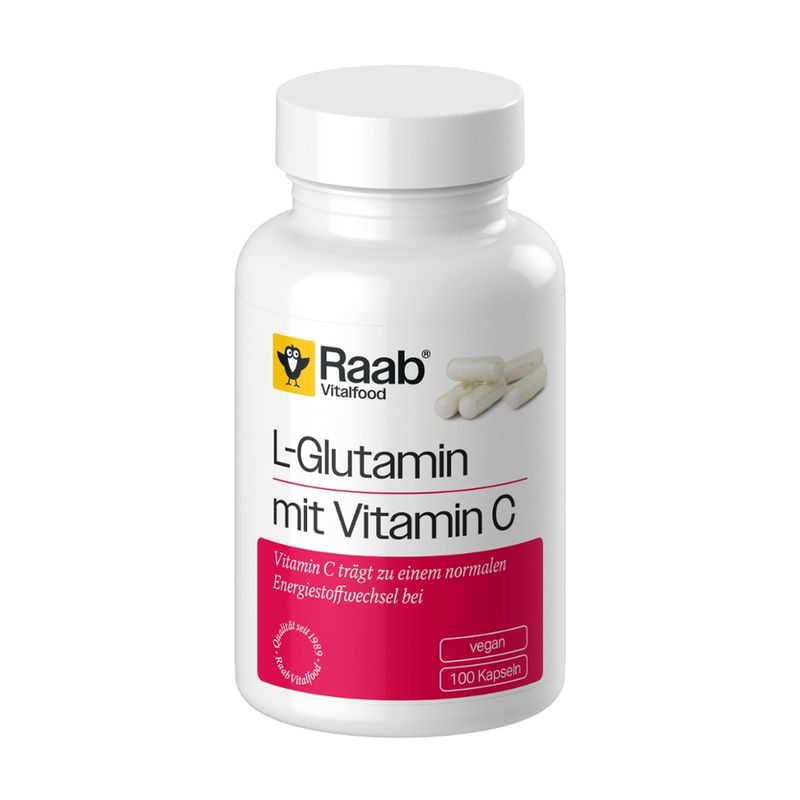 Raab Vitalfood L-Glutamin 100 Kapseln à 480 mg - Produktbild