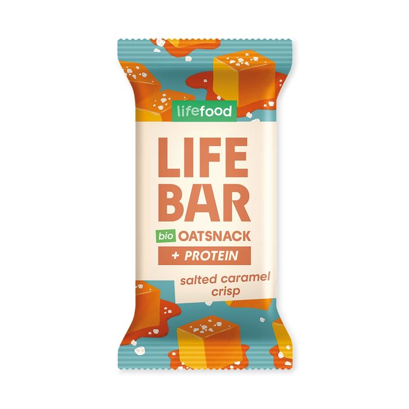 Lifefood  Lifefood Lifebar Oat Snack Protein Caramel Crisp BIO - Produktbild