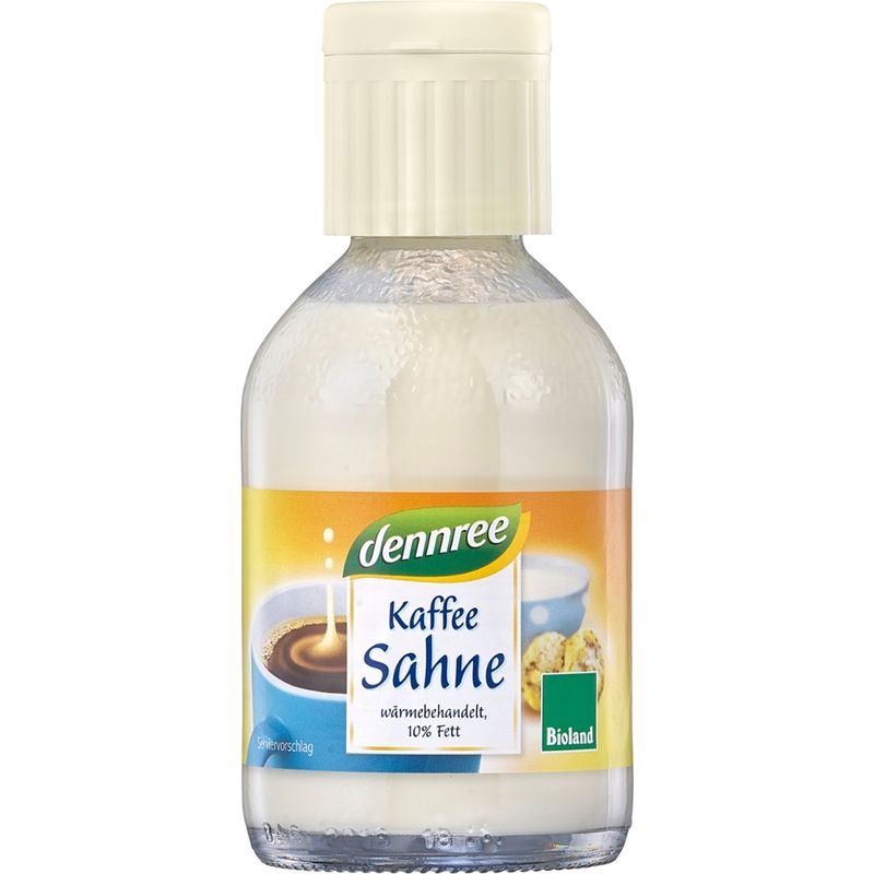 dennree Kaffeesahne, wärmebehandelt, 10% Fett - Produktbild