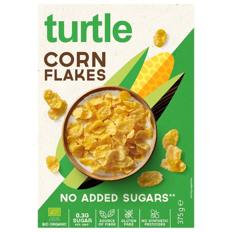 Turtle - Better Breakfast Cornflakes Low Sugar Bio & Glutenfrei - Produktbild