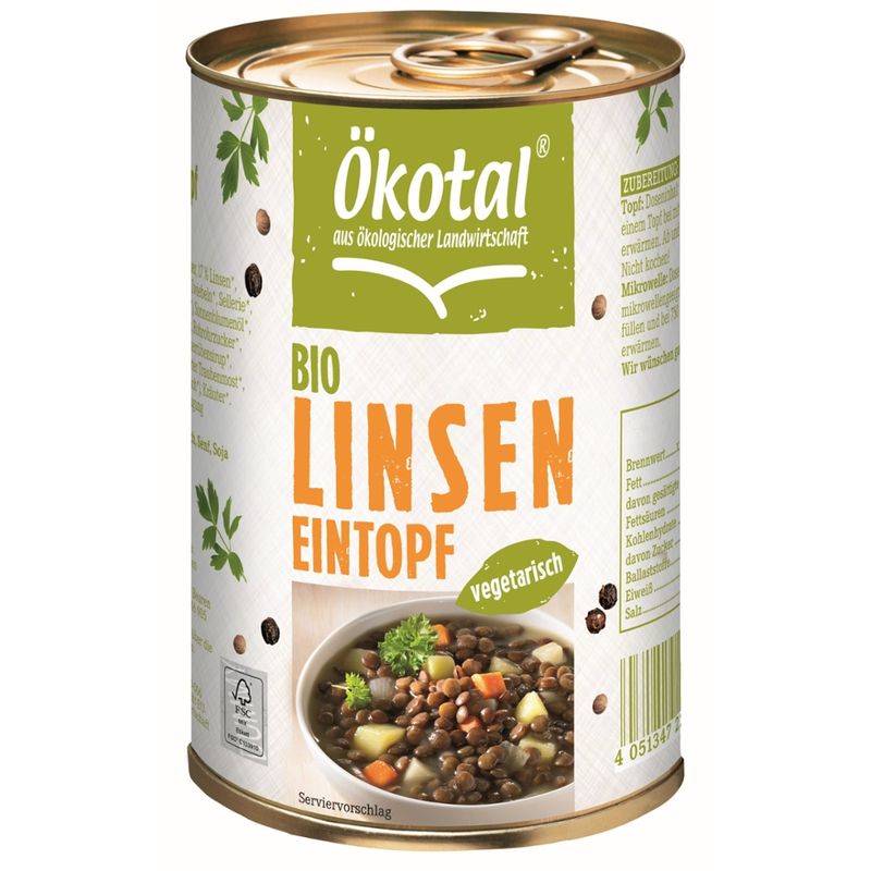 Ökotal Bio Linseneintopf vegetarisch - Produktbild