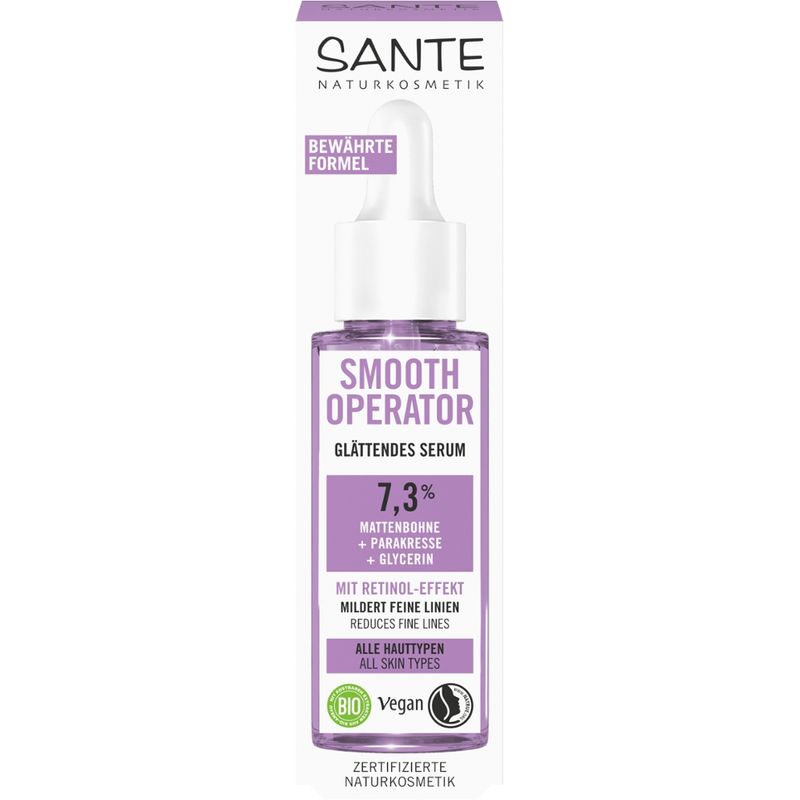 Sante Smooth Operator Glättendes Serum mit Mattenbohne, Parakresse & Glycerin - Produktbild