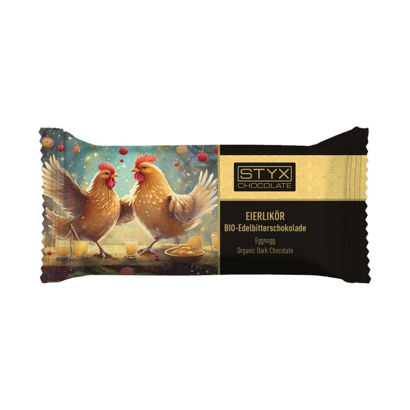 Styx Naturcosmetic BIO-Edelbitterschokolade gefüllt mit 70% Eierlikör-Ganache 70g - Produktbild