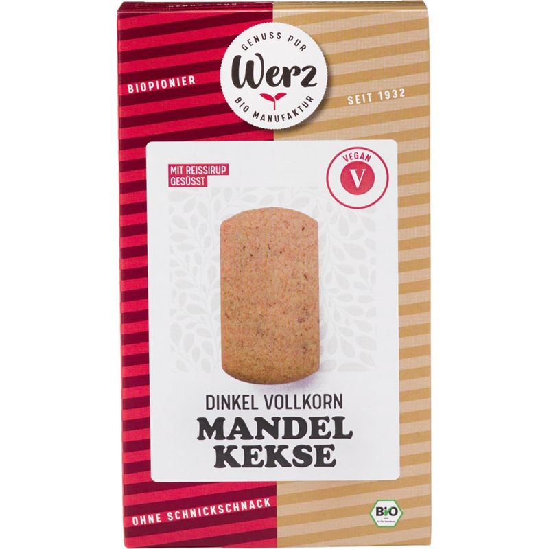 Naturkornmühle Werz Mandel Kekse, Dinkel Vollkorn - Produktbild