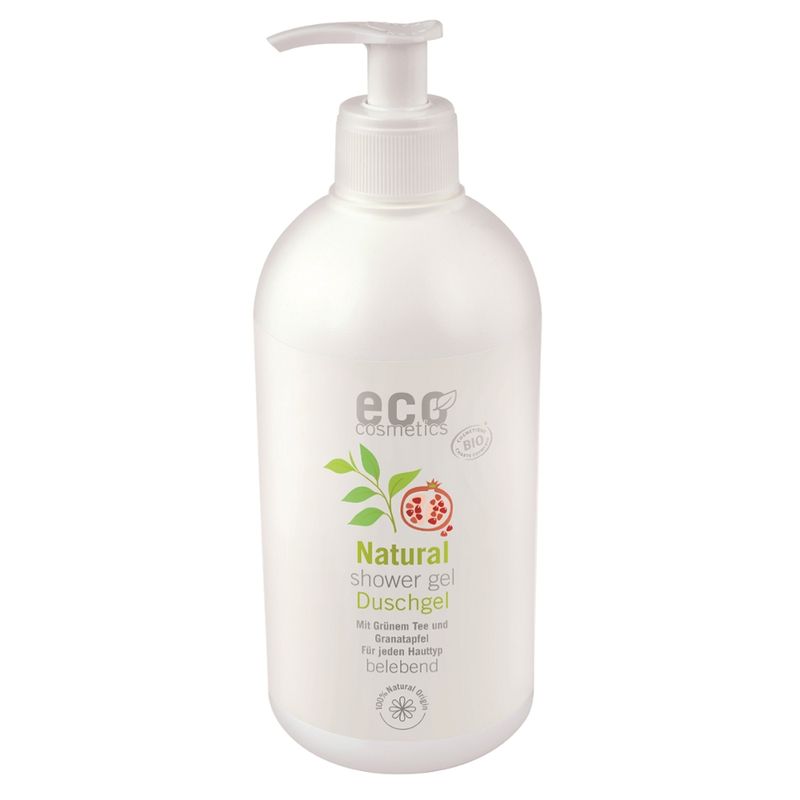 eco cosmetics Duschgel mit grünem Tee und Granatapfel - Produktbild