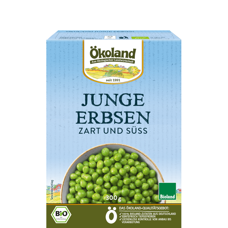 ÖKOLAND Junge Erbsen zart und süß - Produktbild