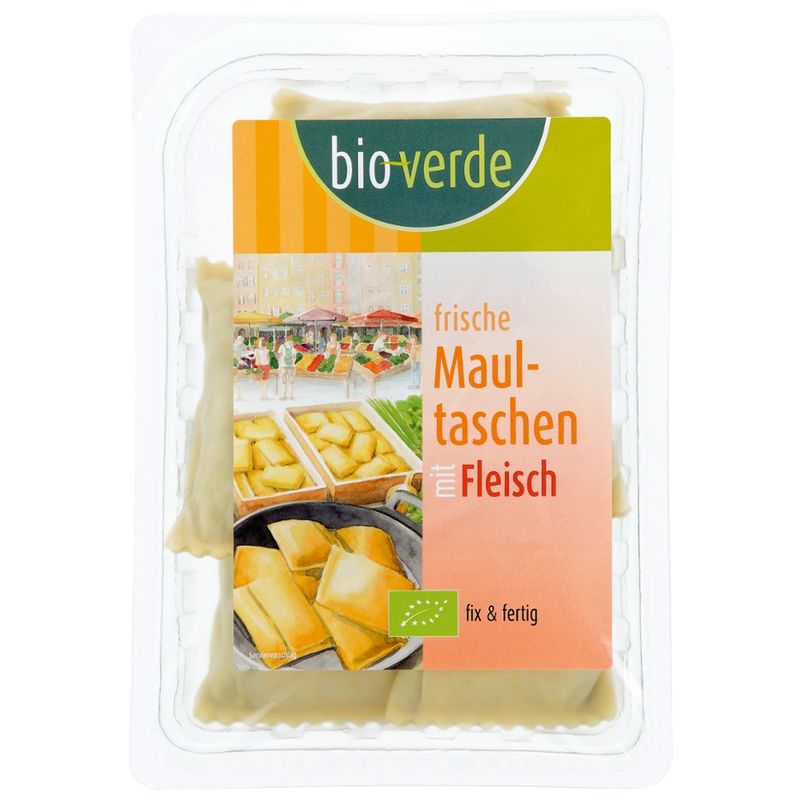 bio-verde Schwäbische Maultaschen mit Fleisch-Füllung 250 g - Produktbild