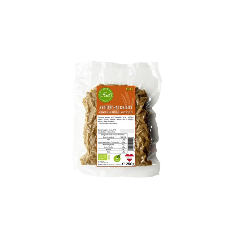 Hiel - Vegetarische Feinkost Seitan Faschiert - Veganes Faschiertes aus Weizeneiweiß - Produktbild