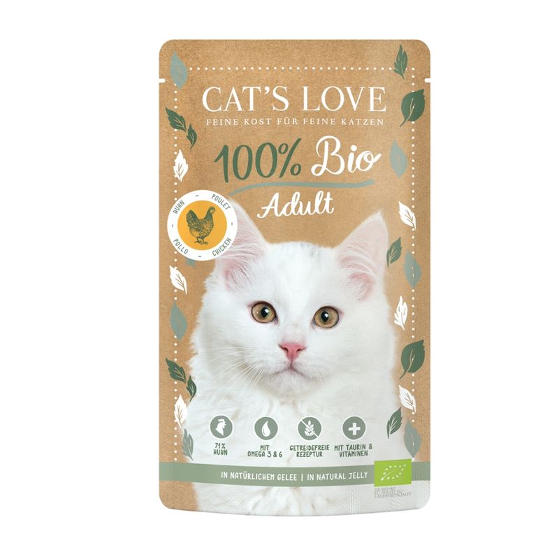 CAT'S LOVE CAT'S LOVE Adult BIO Huhn 100g - Produktbild