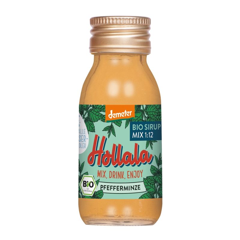 Hollala HOLLALA - Bio (Demeter) Sirup Pfefferminze 60ml - Produktbild