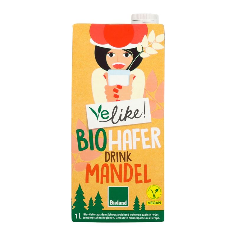 Velike! Velike! Bio H-Haferdrink Mandel 12x1L PG - Produktbild